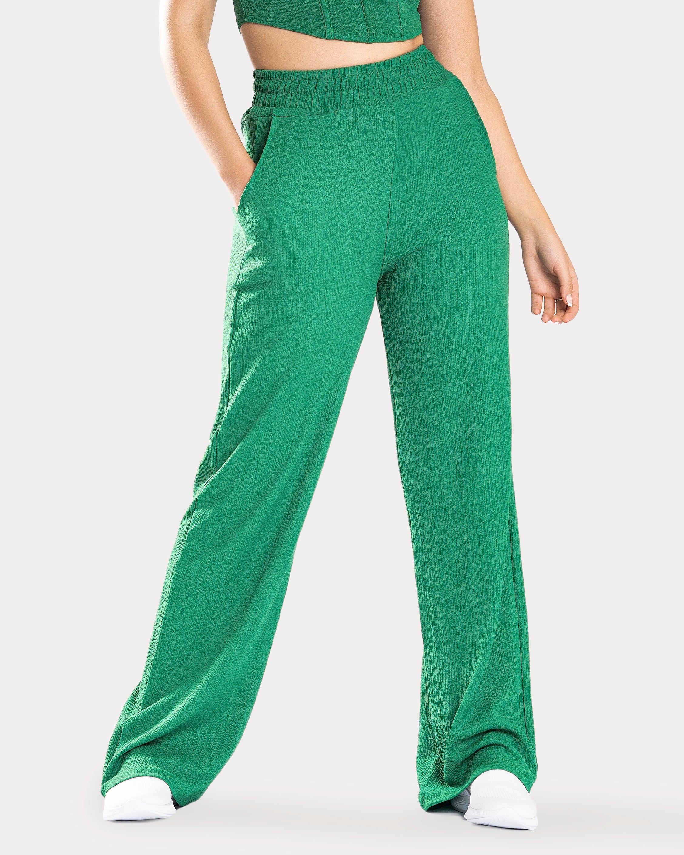 DIVON-Strong Green-Wide Leg Pant – Welcome